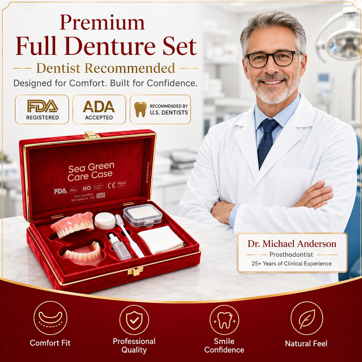 ⏰Ends Today: 50% OFF!  🏆2026 Bestselling Product🦷 Fit for a Fresh Smile, Say Goodbye to Wearing Discomfort!🌎